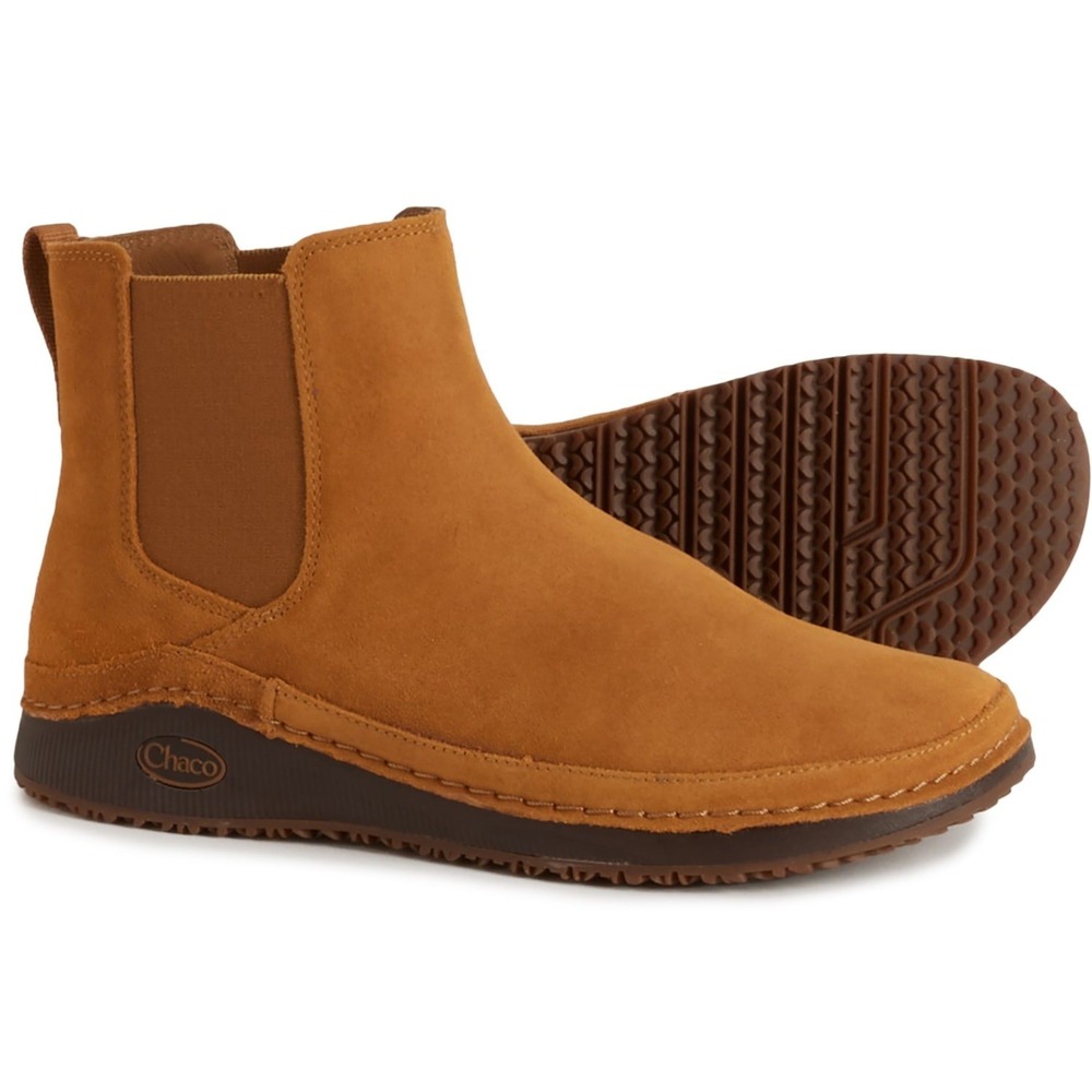 Chaco Paonia Chelsea Boot Women Size 10 Teak Suede Waterproof Slip On JCH108922